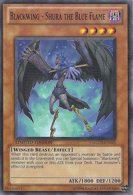 Blackwing - Shura the Blue Flame [GLD3-EN025] Common | Galaxy Games LLC