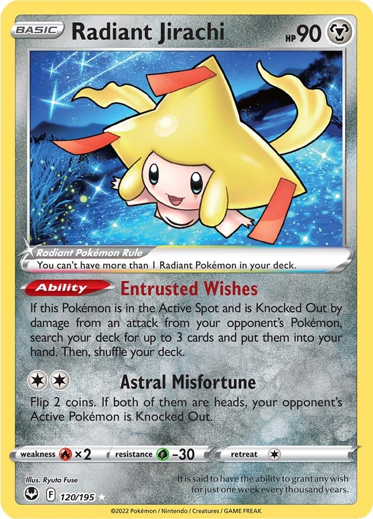 Radiant Jirachi (120/195) [Sword & Shield: Silver Tempest] | Galaxy Games LLC