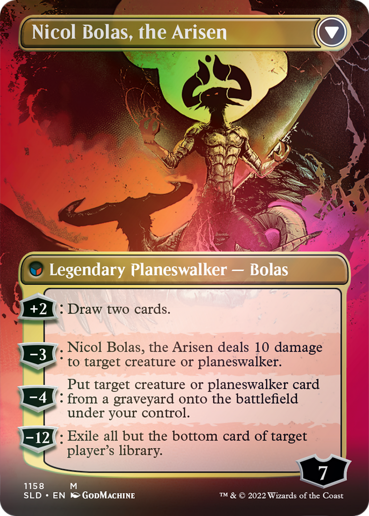 Nicol Bolas, the Ravager // Nicol Bolas, the Arisen (Borderless) [Secret Lair: From Cute to Brute] | Galaxy Games LLC