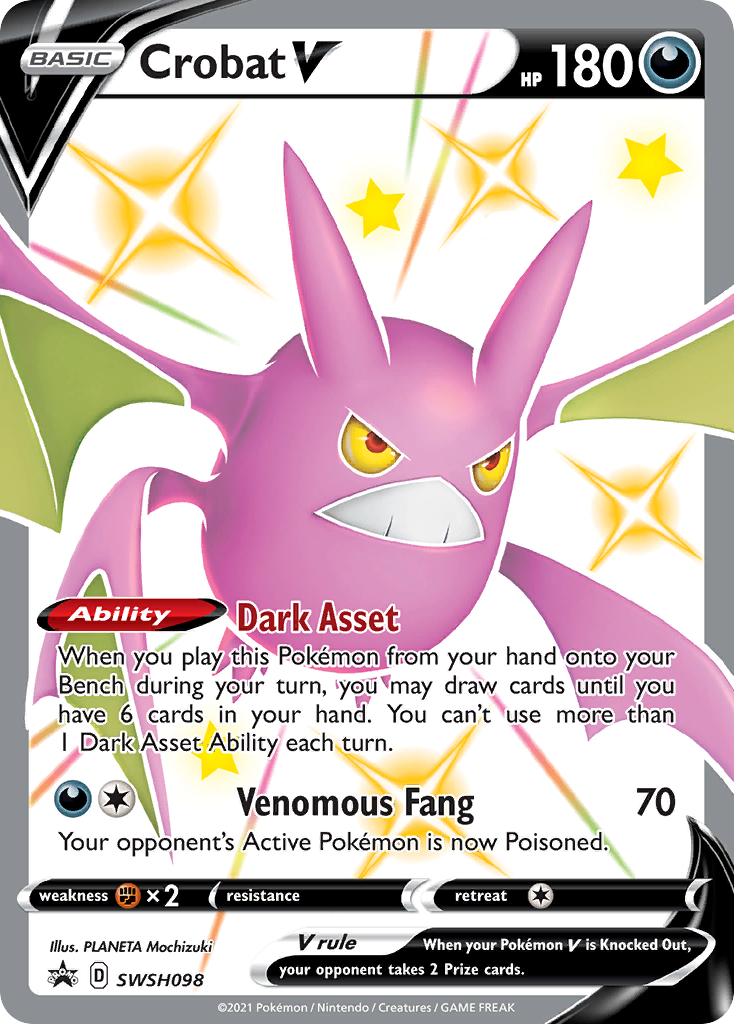 Crobat V (SWSH098) [Sword & Shield: Black Star Promos] | Galaxy Games LLC