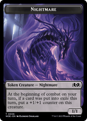 Nightmare // Food (0013) Double-Sided Token [Wilds of Eldraine Tokens] | Galaxy Games LLC