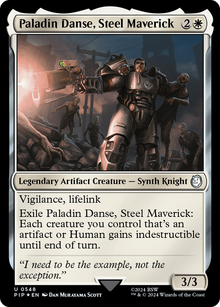 Paladin Danse, Steel Maverick (Surge Foil) [Fallout] | Galaxy Games LLC