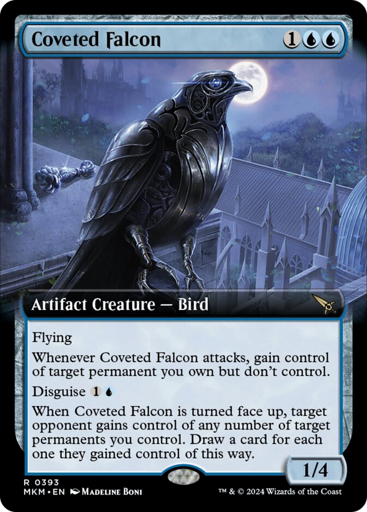 Coveted Falcon (Extended Art) [Murders at Karlov Manor] | Galaxy Games LLC