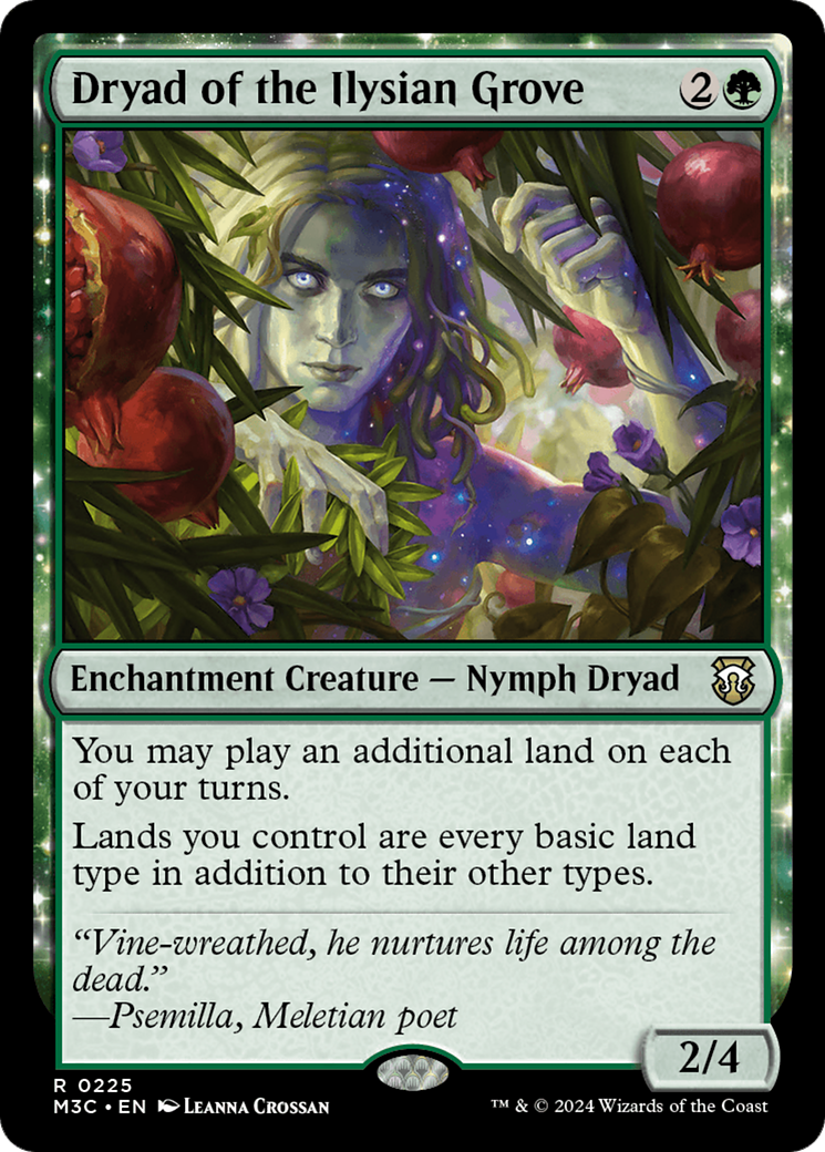 Dryad of the Ilysian Grove (Ripple Foil) [Modern Horizons 3 Commander] | Galaxy Games LLC