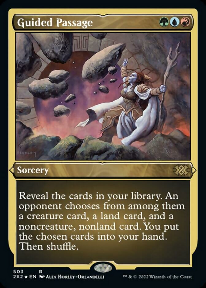 Guided Passage (Foil Etched) [Double Masters 2022] | Galaxy Games LLC