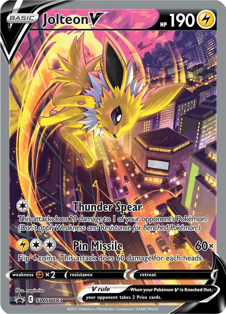 Jolteon V (SWSH183) [Sword & Shield: Black Star Promos] | Galaxy Games LLC