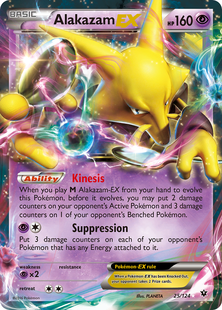 Alakazam EX (25/124) [XY: Fates Collide] | Galaxy Games LLC