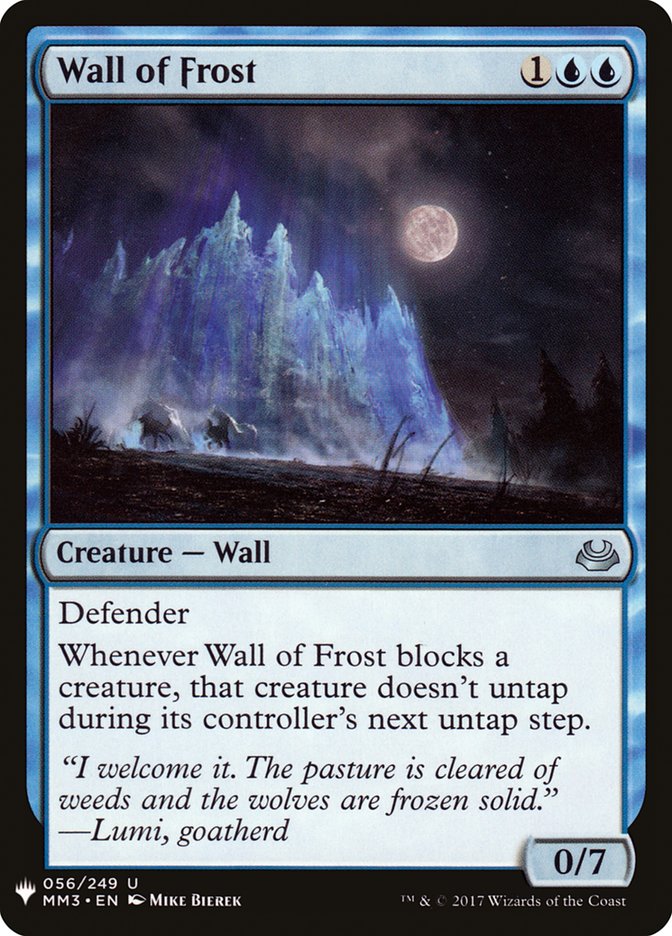 Wall of Frost [Mystery Booster] | Galaxy Games LLC