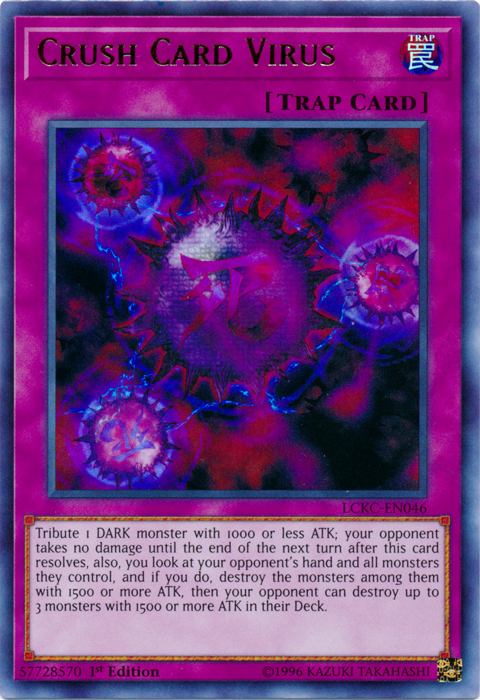 Crush Card Virus (Version 2) [LCKC-EN046] Ultra Rare | Galaxy Games LLC