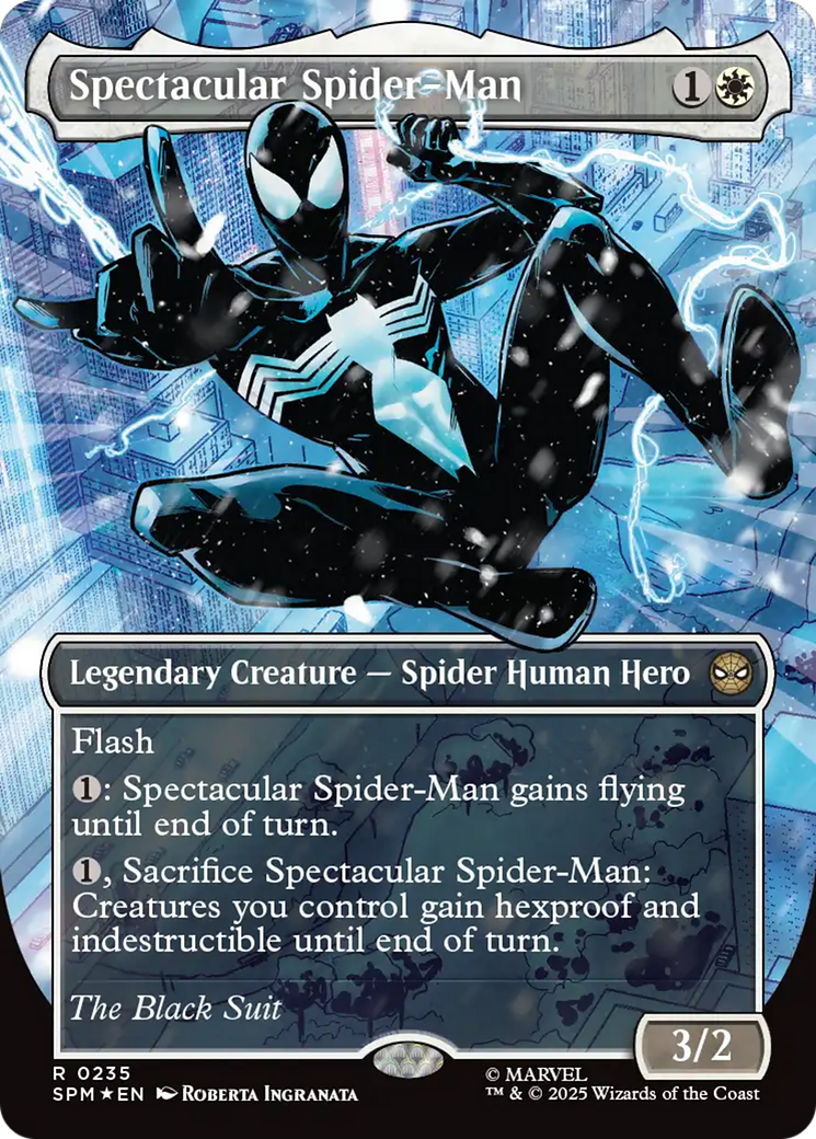 Spectacular Spider-Man (0235) (Borderless) (Textured Foil) [Marvel's Spider-Man] | Galaxy Games LLC