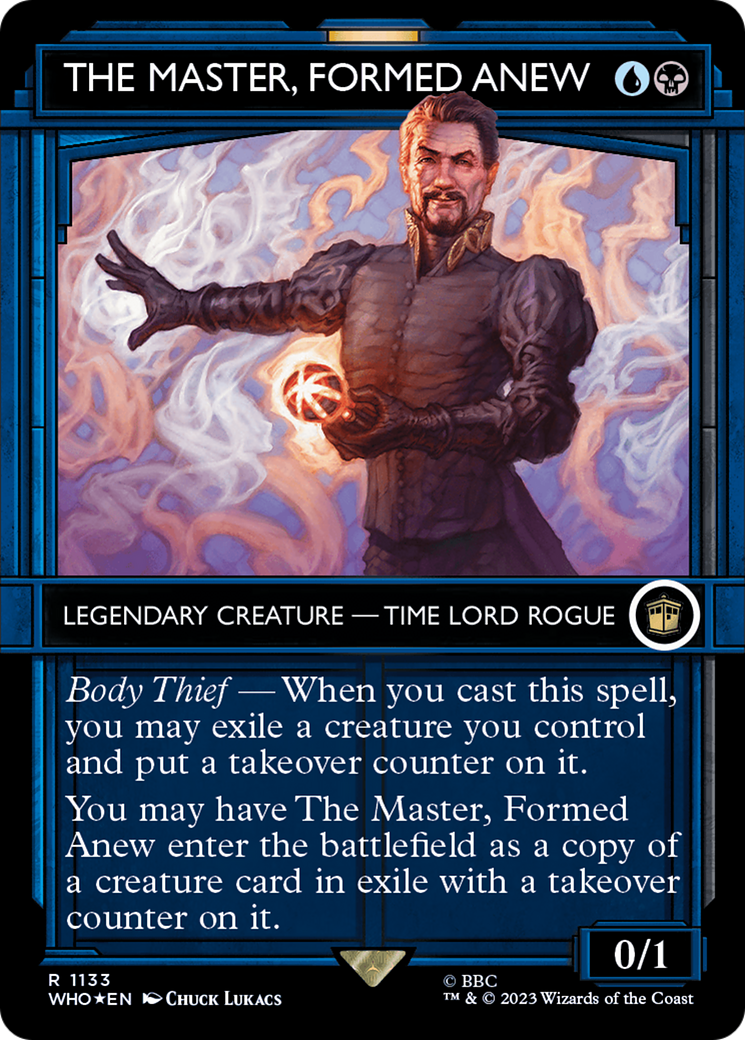 The Master, Formed Anew (Showcase) (Surge Foil) [Doctor Who] | Galaxy Games LLC