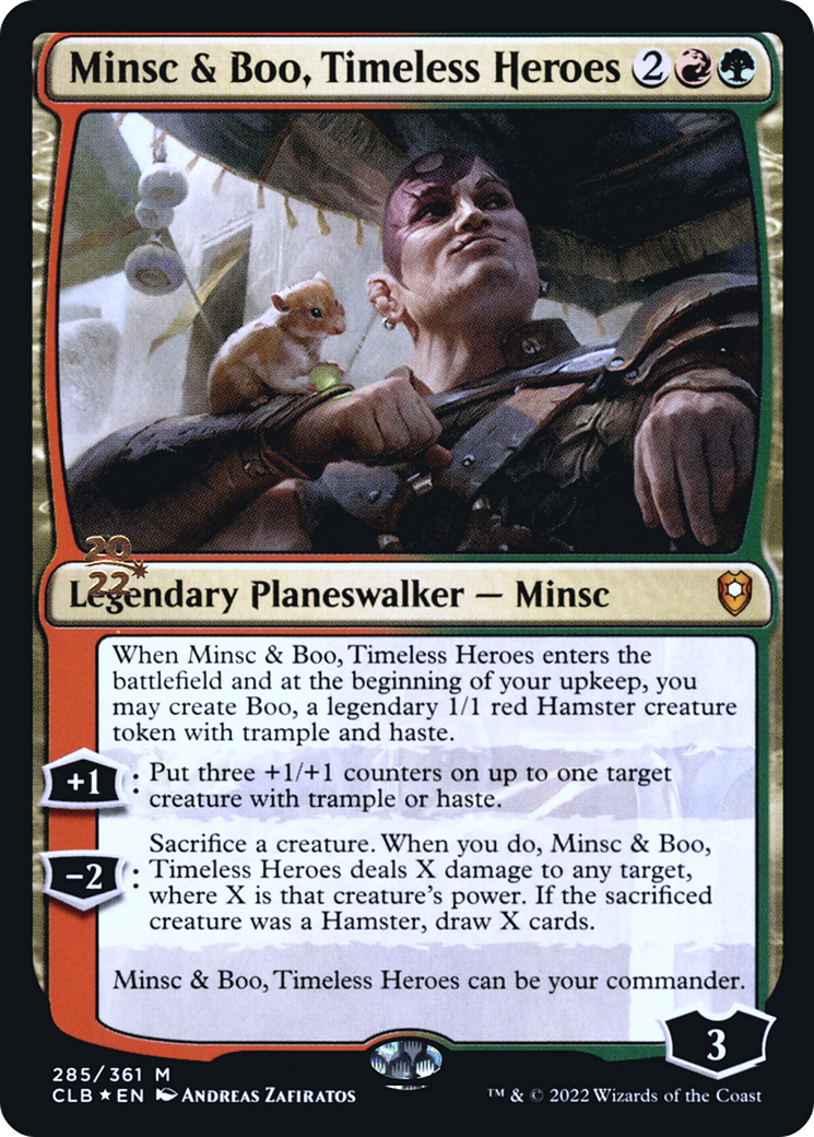 Minsc & Boo, Timeless Heroes (Promo Pack) [The Lost Caverns of Ixalan Promos] | Galaxy Games LLC