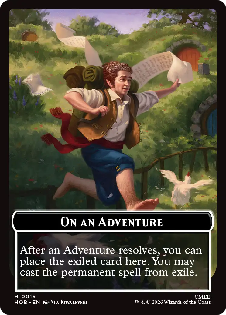 Human Soldier // On An Adventure Double-Sided Token [The Hobbit Tokens] | Galaxy Games LLC