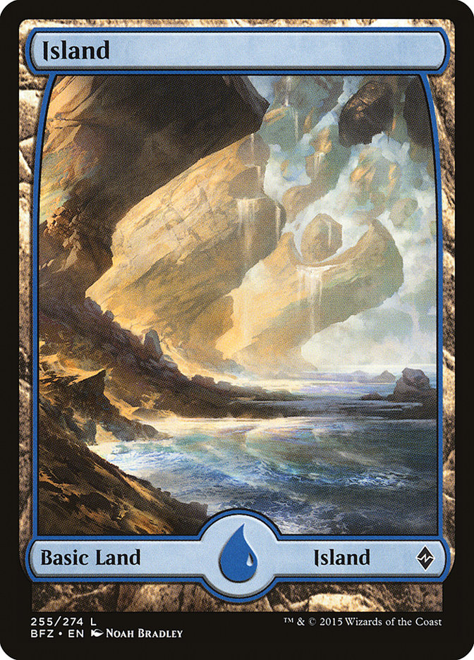 Island (255) (Full Art) [Battle for Zendikar] | Galaxy Games LLC