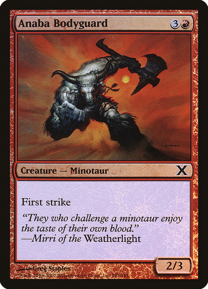 Anaba Bodyguard (Premium Foil) [Tenth Edition] | Galaxy Games LLC