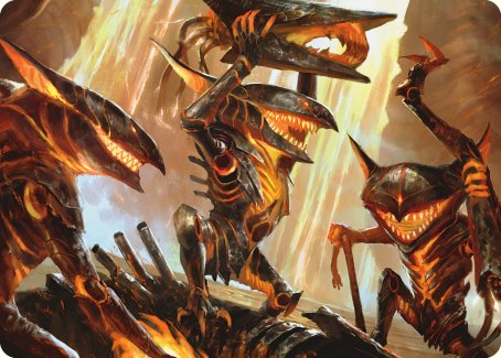 Gleeful Demolition Art Card [Phyrexia: All Will Be One Art Series] | Galaxy Games LLC