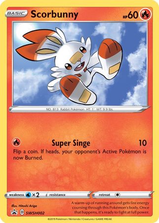 Scorbunny (SWSH002) [Sword & Shield: Black Star Promos] | Galaxy Games LLC