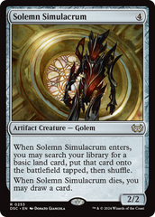 Solemn Simulacrum [Duskmourn: House of Horror Commander] | Galaxy Games LLC