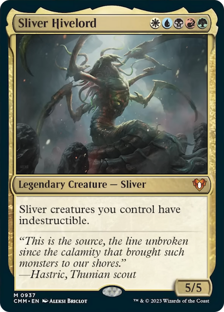 Sliver Hivelord [Commander Masters] | Galaxy Games LLC