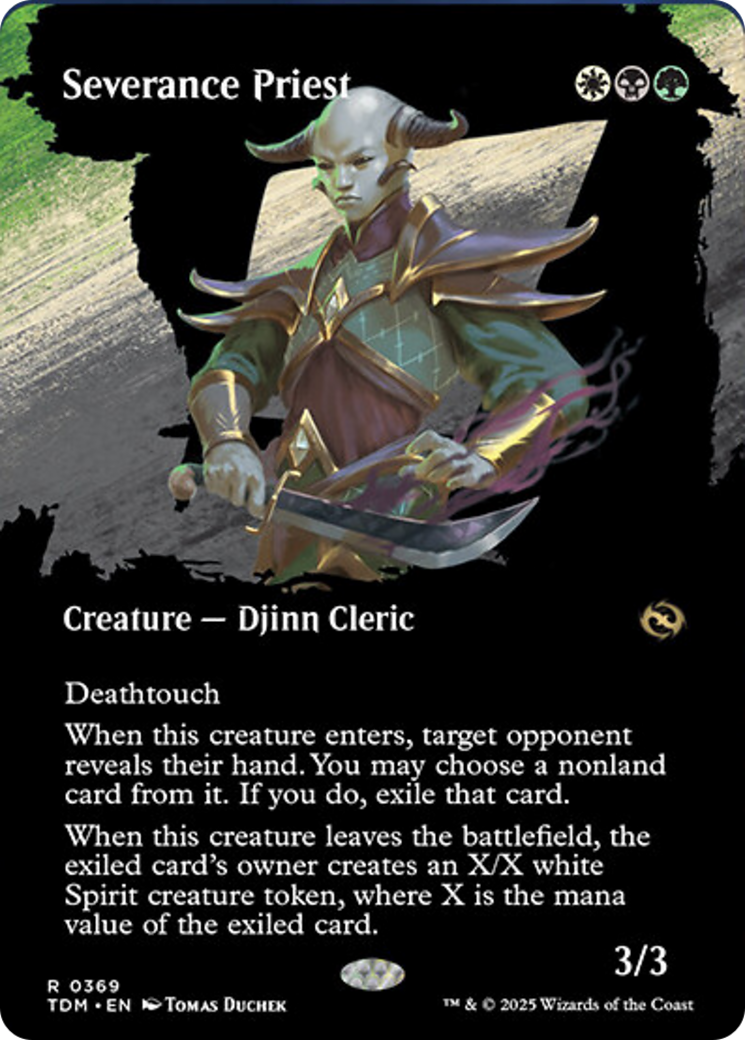 Severance Priest (Borderless) [Tarkir: Dragonstorm] | Galaxy Games LLC