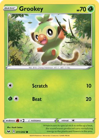 Grookey (011/202) (Premium Collection) [Sword & Shield: Base Set] | Galaxy Games LLC