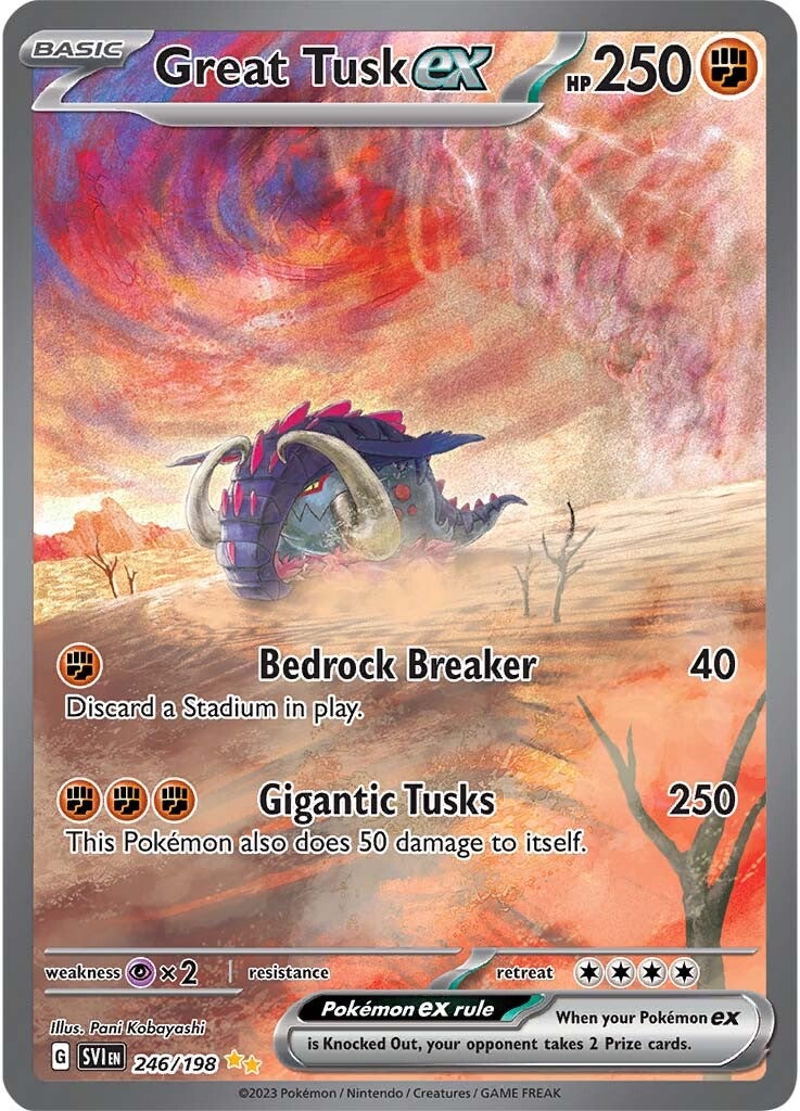 Great Tusk ex (246/198) [Scarlet & Violet: Base Set] | Galaxy Games LLC