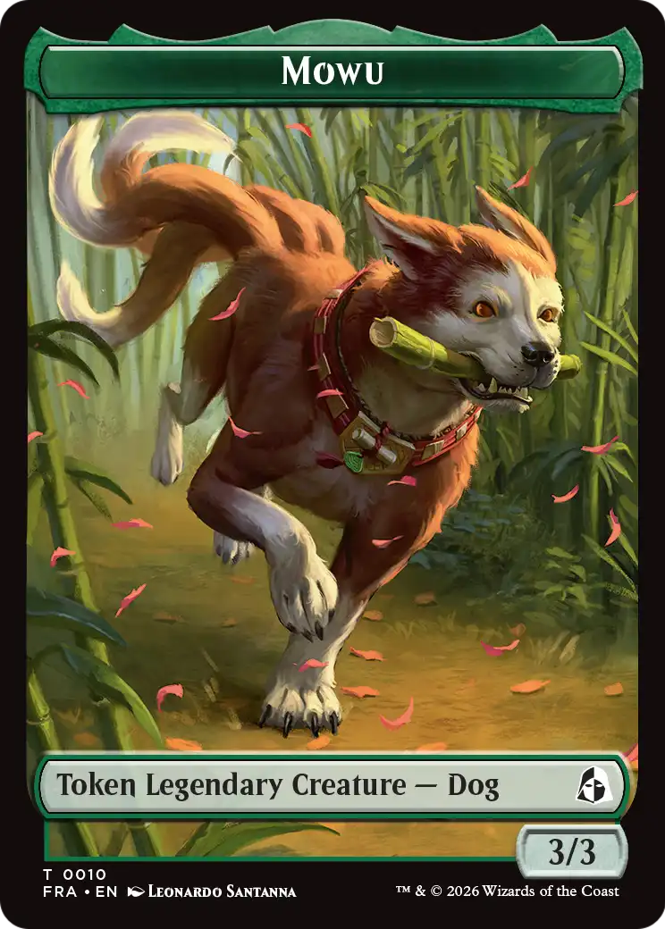 Ajani's Pridemate // Mowu Double-Sided Token [Reality Fracture Tokens] | Galaxy Games LLC