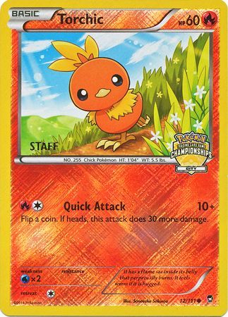 Torchic (12/111) (City Championship Promo Staff) [XY: Furious Fists] | Galaxy Games LLC