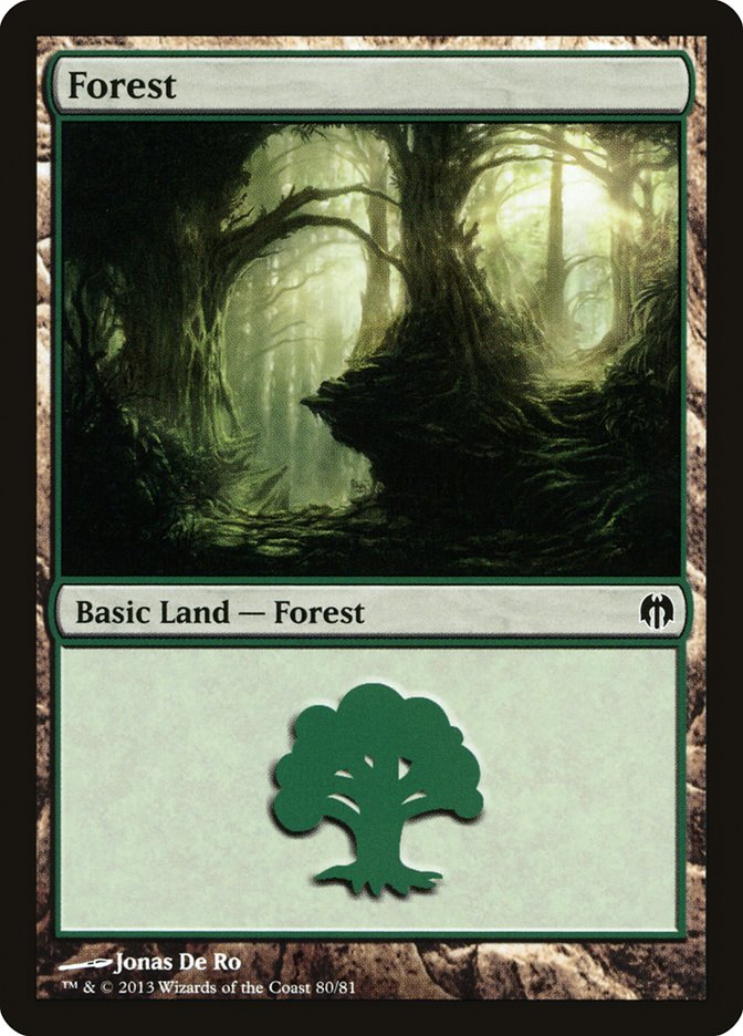 Forest (80) [Duel Decks: Heroes vs. Monsters] | Galaxy Games LLC