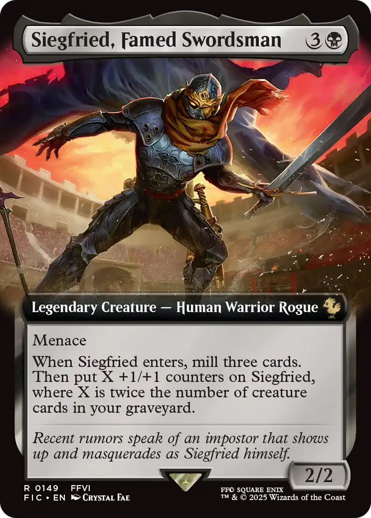 Siegfried, Famed Swordsman (Extended Art) [FINAL FANTASY Commander] | Galaxy Games LLC