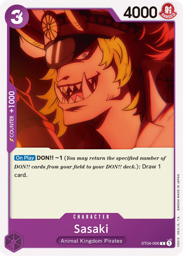 Sasaki [Starter Deck: Animal Kingdom Pirates] | Galaxy Games LLC