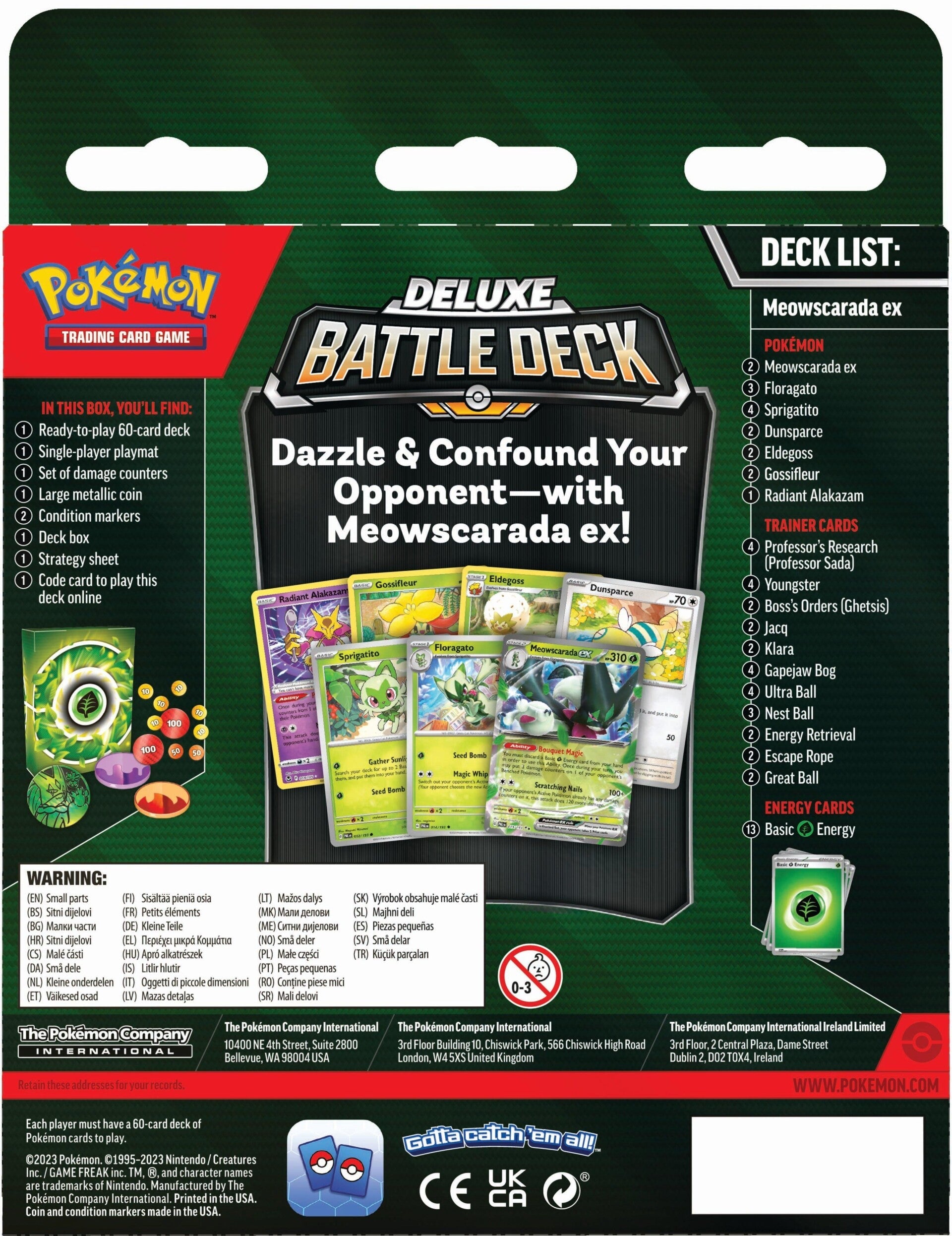 Deluxe Battle Deck (Meowscarada ex) | Galaxy Games LLC