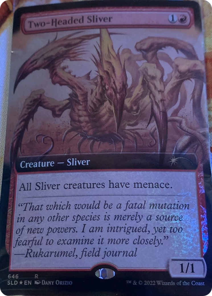 Two-Headed Sliver (Extended Art) [Secret Lair Drop Promos] | Galaxy Games LLC