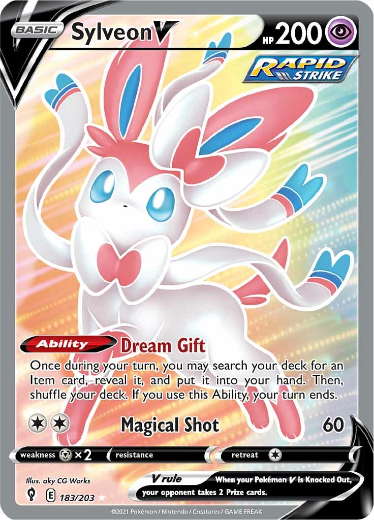 Sylveon V (183/203) [Sword & Shield: Evolving Skies] | Galaxy Games LLC