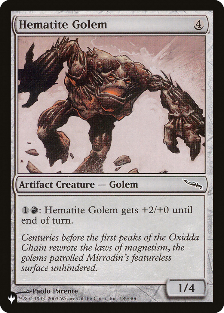 Hematite Golem [The List] | Galaxy Games LLC