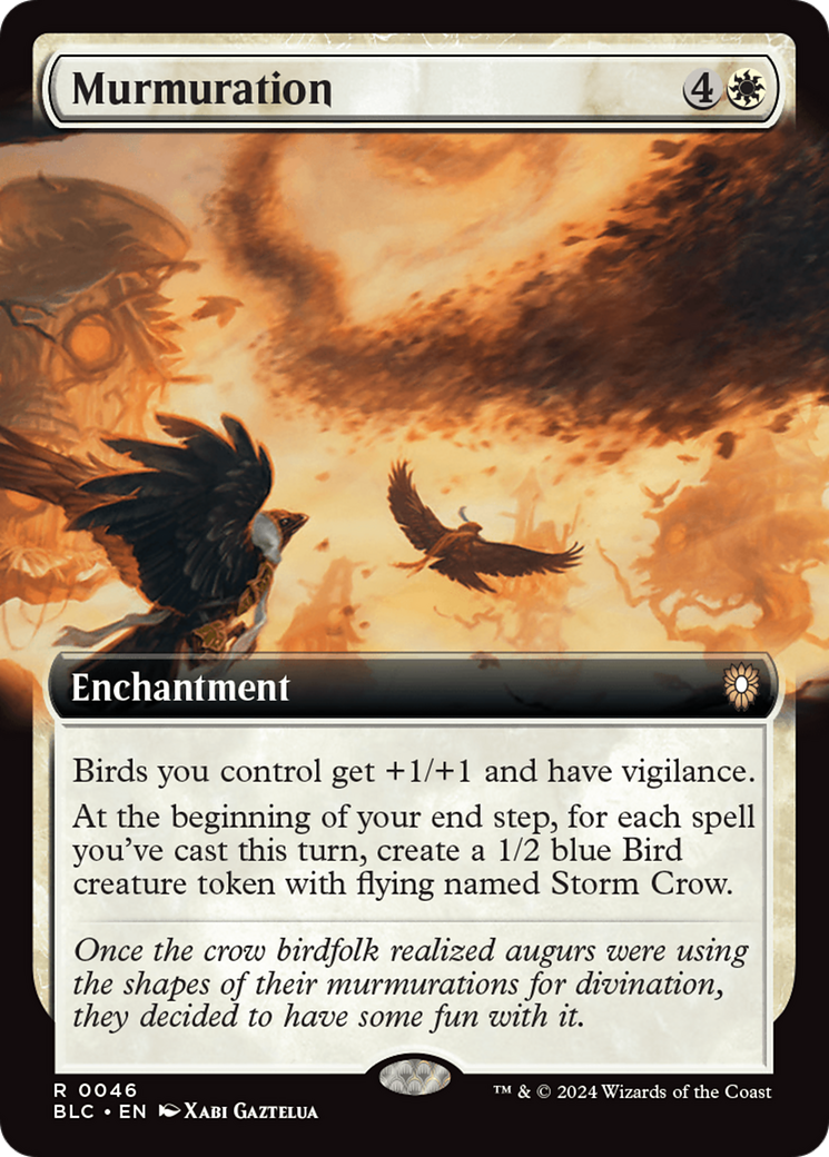 Murmuration (Extended Art) [Bloomburrow Commander] | Galaxy Games LLC
