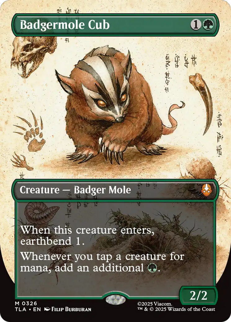 Badgermole Cub (Borderless) [Avatar: The Last Airbender] | Galaxy Games LLC