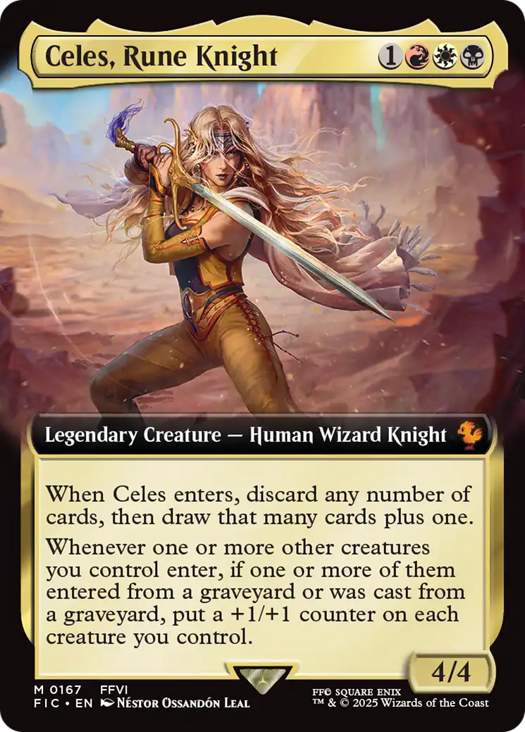 Celes, Rune Knight (Extended Art) [FINAL FANTASY Commander] | Galaxy Games LLC