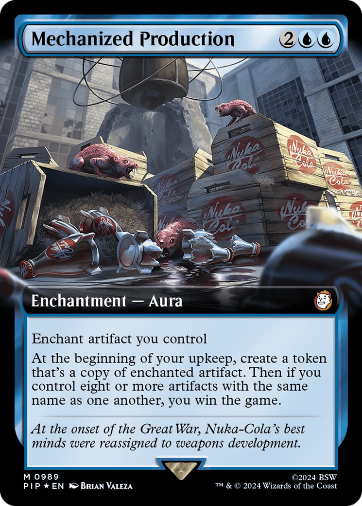 Mechanized Production (Extended Art) (Surge Foil) [Fallout] | Galaxy Games LLC