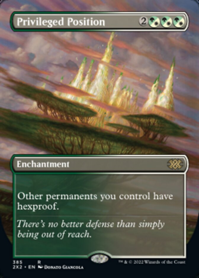 Privileged Position (Borderless Alternate Art) [Double Masters 2022] | Galaxy Games LLC