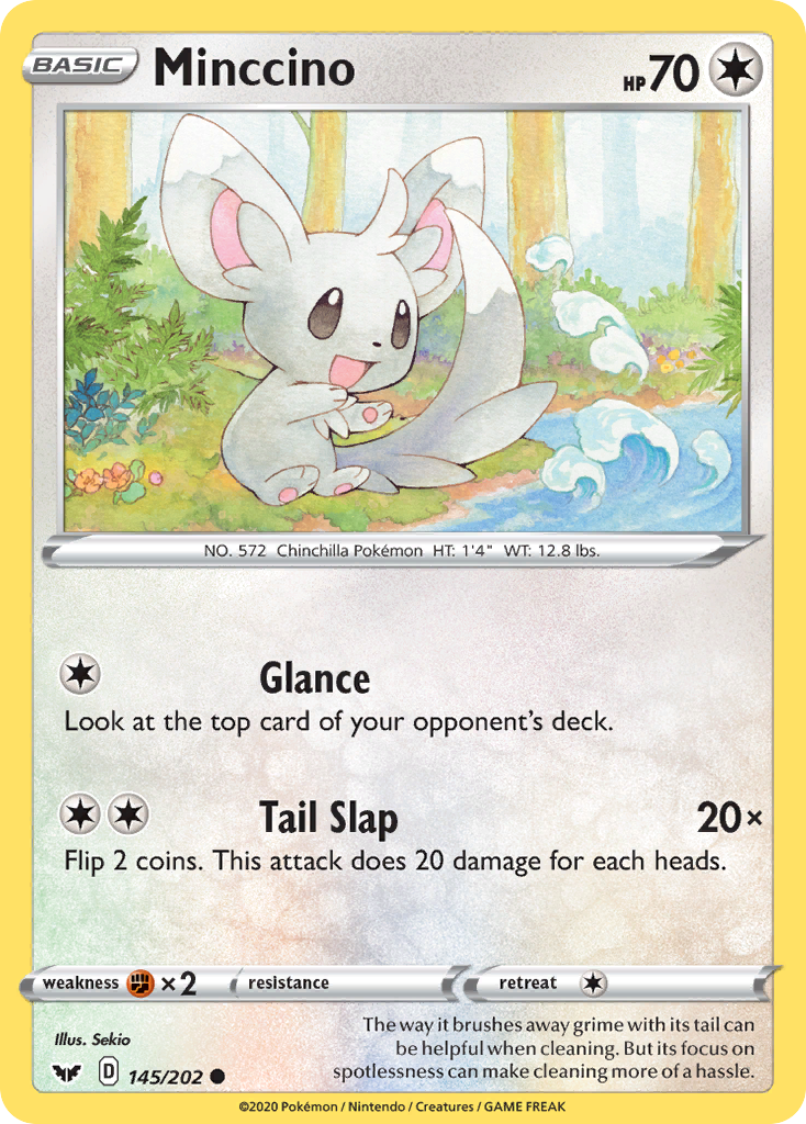 Minccino (145/202) [Sword & Shield: Base Set] | Galaxy Games LLC