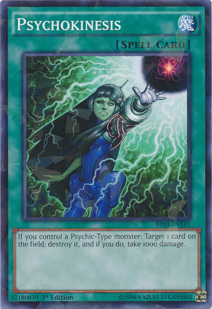 Psychokinesis [BP03-EN161] Shatterfoil Rare | Galaxy Games LLC