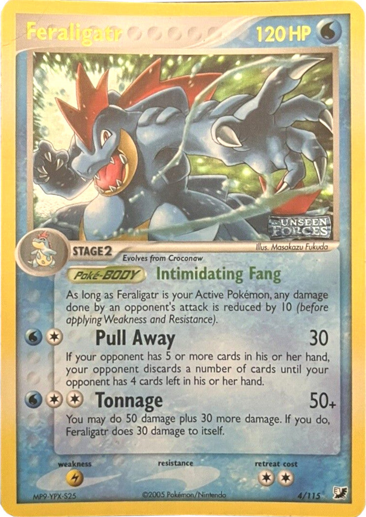 Feraligatr (4/115) (Stamped) [EX: Unseen Forces] | Galaxy Games LLC