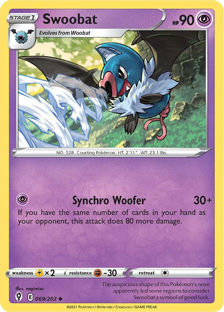 Swoobat (069/203) [Sword & Shield: Evolving Skies] | Galaxy Games LLC