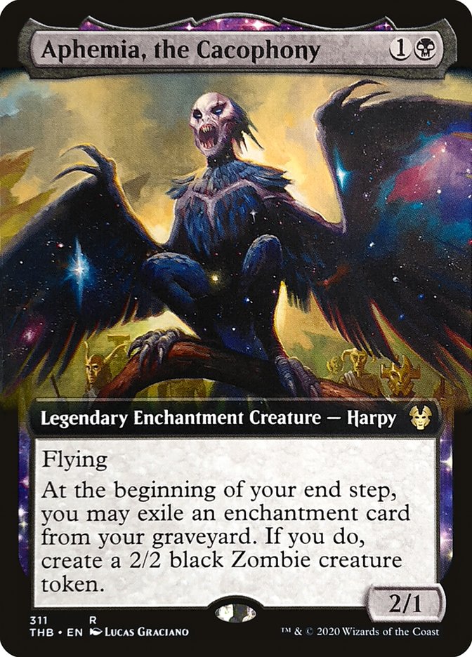 Aphemia, the Cacophony (Extended Art) [Theros Beyond Death] | Galaxy Games LLC