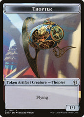 Faerie Rogue // Thopter Double-Sided Token [Zendikar Rising Commander Tokens] | Galaxy Games LLC