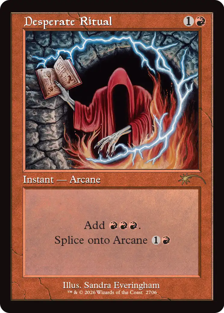 Desperate Ritual (2706) (Retro Frame) [Secret Lair Drop Series] | Galaxy Games LLC