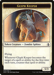 Glyph Keeper // Warrior Double-Sided Token [Amonkhet Tokens] | Galaxy Games LLC