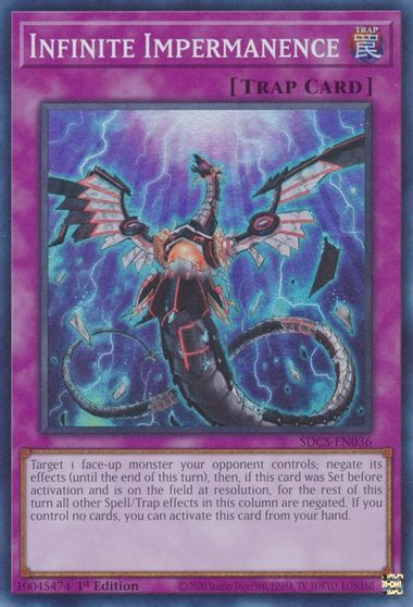 Infinite Impermanence (SDCS-EN036) - Structure Deck: Cyber Strike 1st Edition Heavily Played Infinite Impermanence (SDCS-EN036) - Structure Deck: Cyber Strike 1st Edition Heavily Played