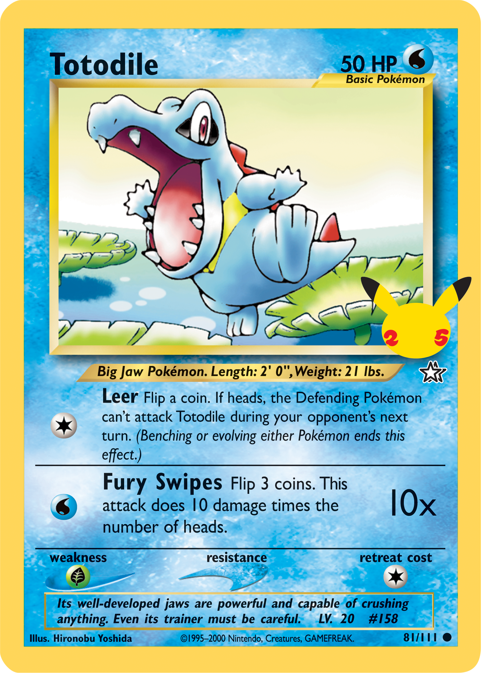 Totodile (81/111) (Jumbo Card) [First Partner Pack] | Galaxy Games LLC